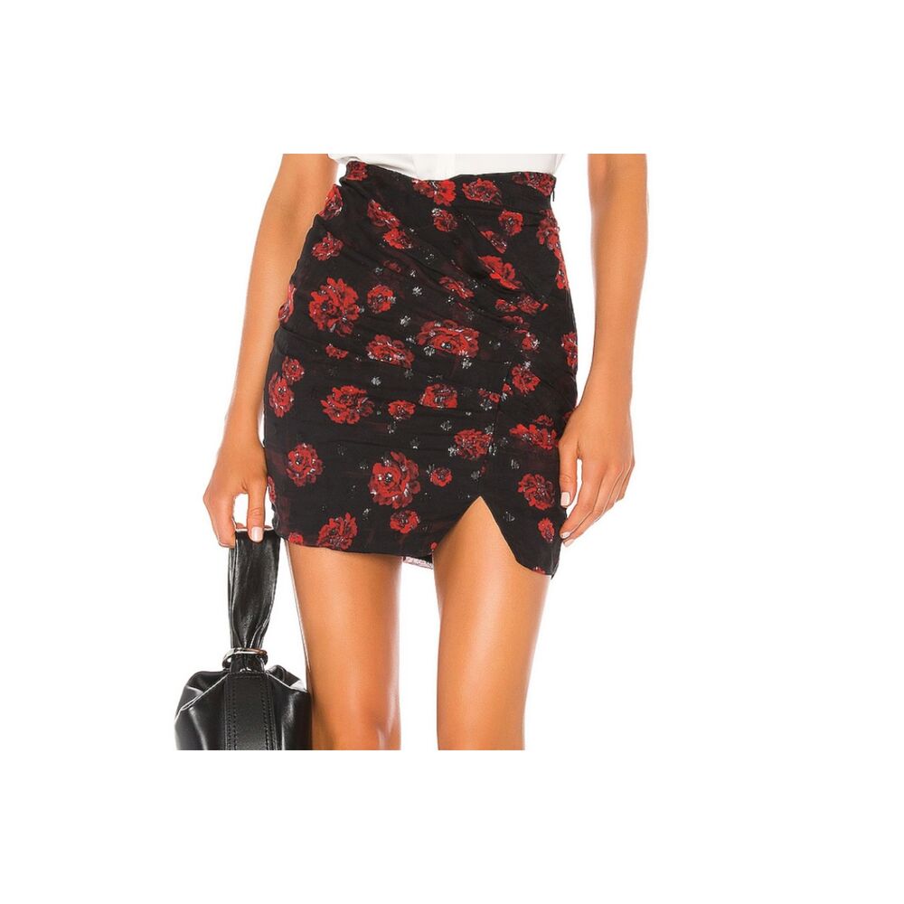 IRO Bootab Chiffon Floral Mini Skirt NWT 34 (US 2)
